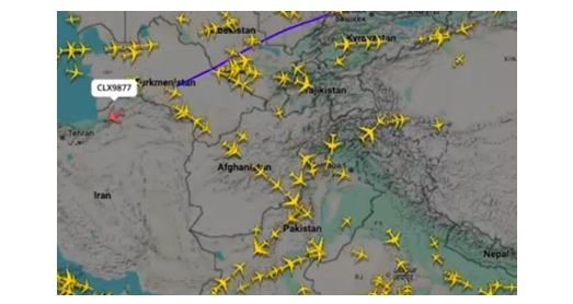 Cargolux விமான பாதை தவறு என்கிறது FlightRadar24